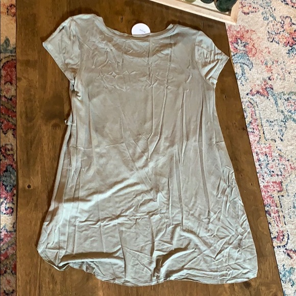 Olive Green Criss Cross Top - Picture 6 of 7